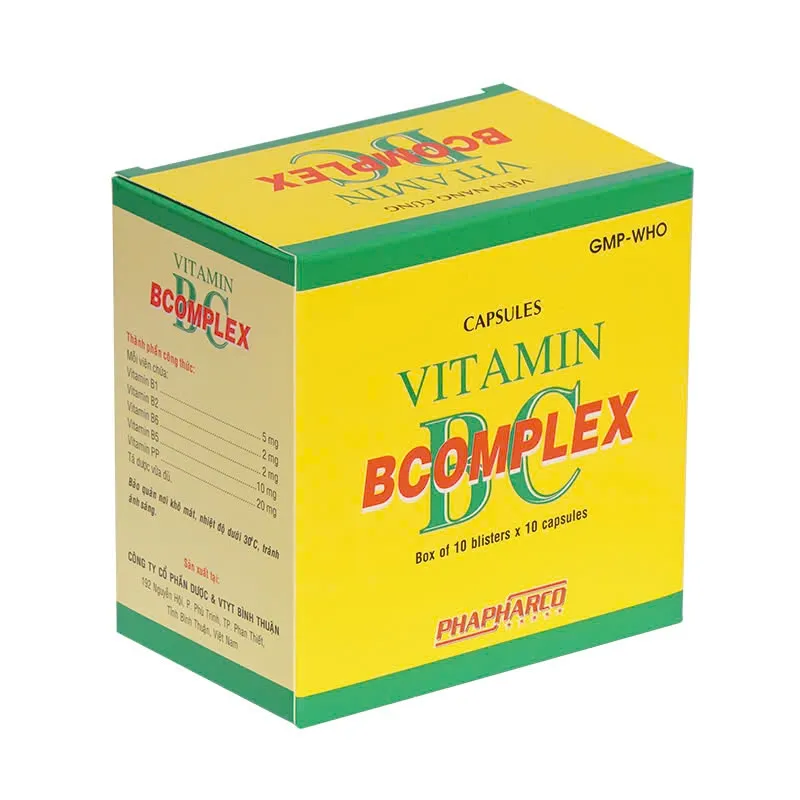 Bcomplex Bình Thuận (H/100v) – Bổ sung vitamin nhóm B, tăng sức khỏe thần kinh & năng lượng